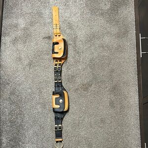 Two-Tone Leather Horse Girth